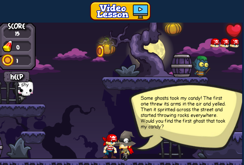 Character Traits Ghost Game