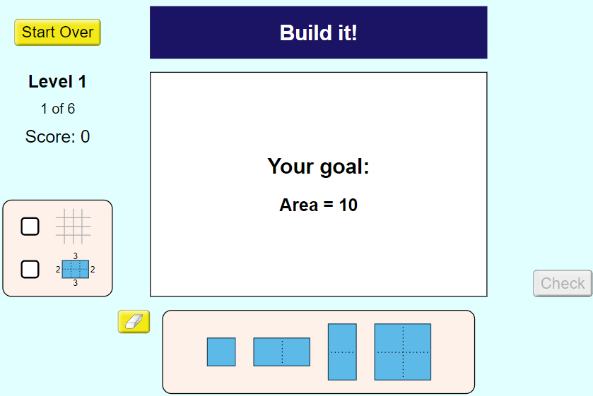 Area and Perimeter Exploration and Game