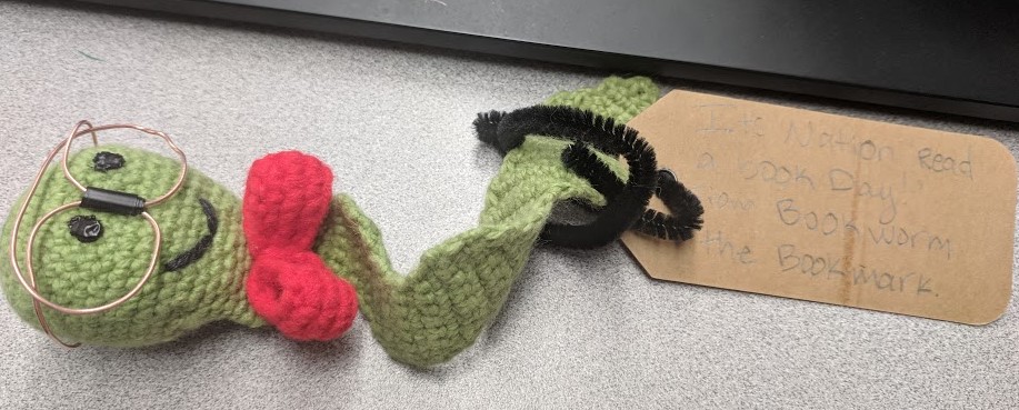 bookworm bookmark
