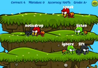Antonyms Chasing the Ant Game