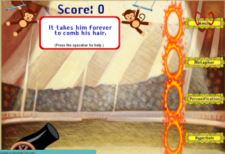 Figurative Language Monkey Tossing Game
