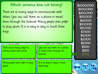 Main Idea Who Wants to Be a Millionaire Game