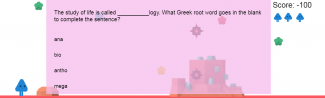 Prefixes and Suffixes Vocabulary Game